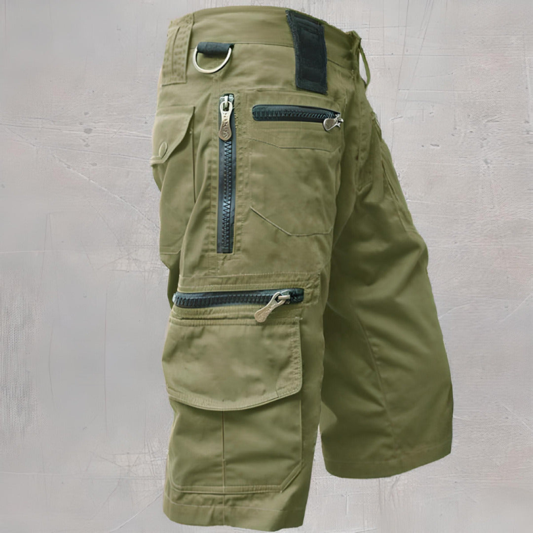 Bermuda Cargo Uomo Tessuto Tecnico Tasche Multiple - Brentozzi