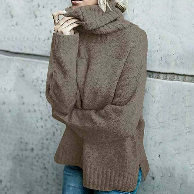 Maglione Donna Oversize in Maglia Girocollo Comodo Casual - Brentozzi