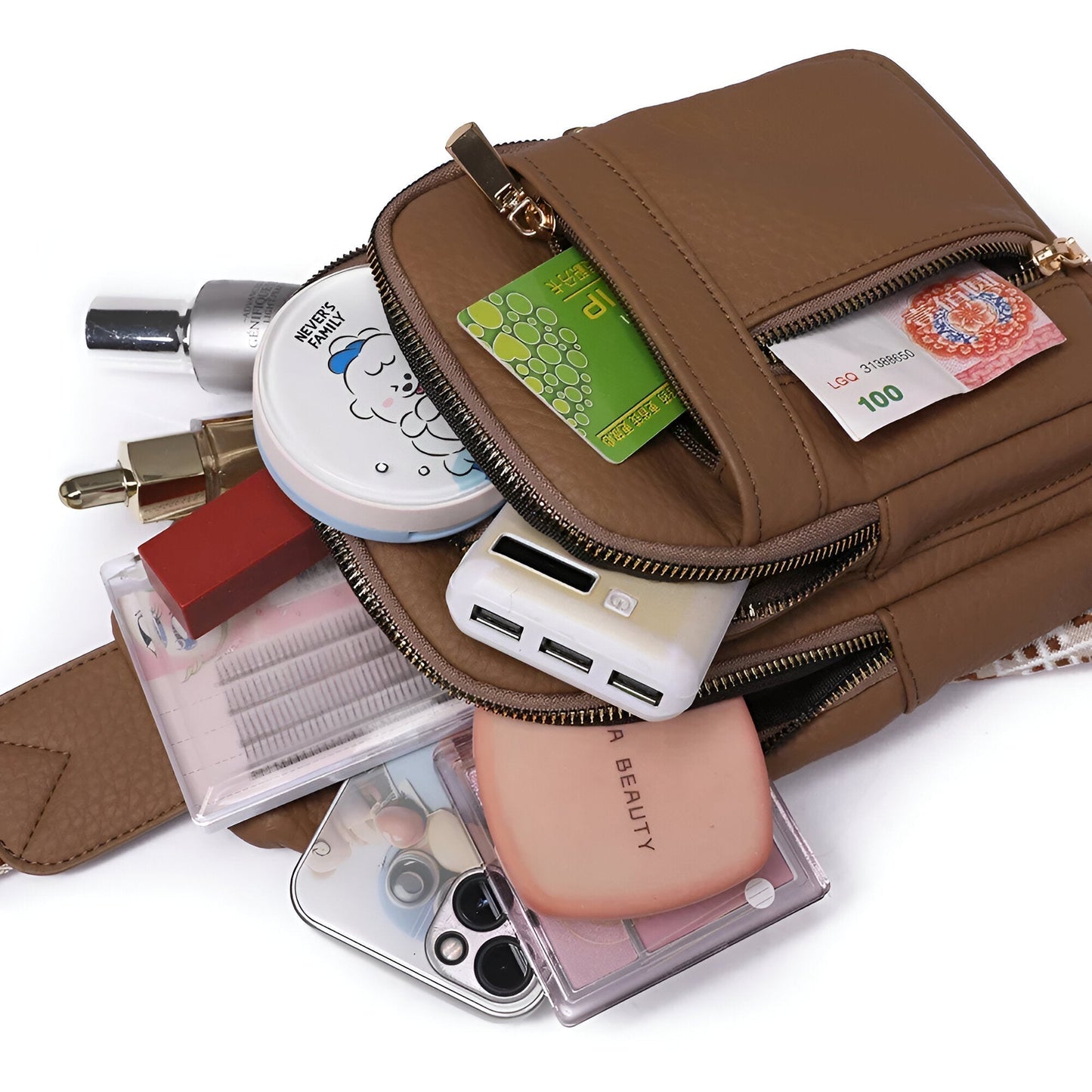 Borsa Tracolla Donna Piccola con Chiusura Zip