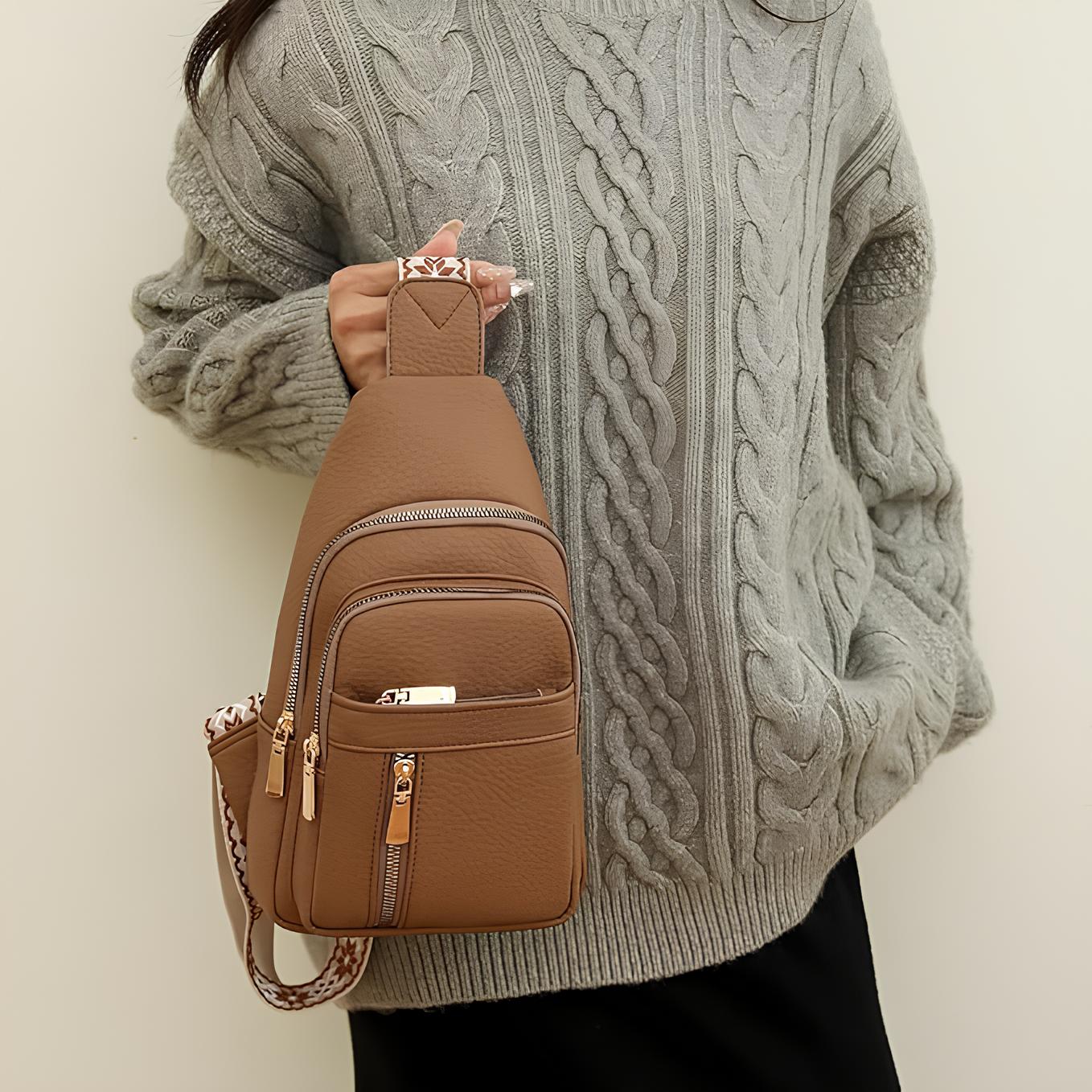 Borsa Tracolla Donna Piccola con Chiusura Zip