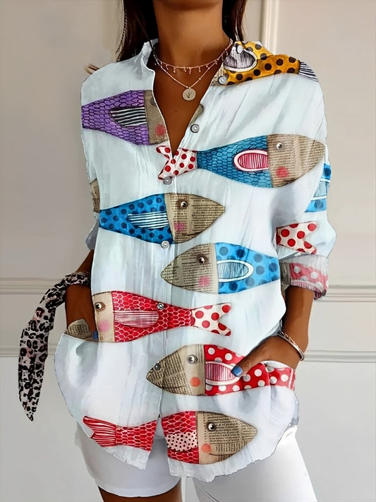 Camicia Donna Elegante con Bottoni Slim Fit - Brentozzi