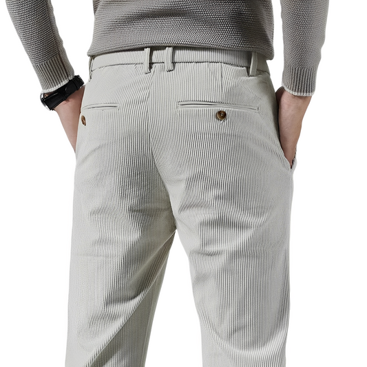 Pantaloni Uomo in Corduroy Leggeri Vestibilità Comoda - Brentozzi