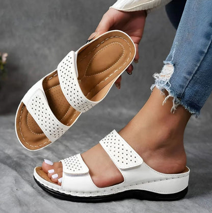 Sandali Donna Ortopedici con Chiusura a Velcro - Brentozzi