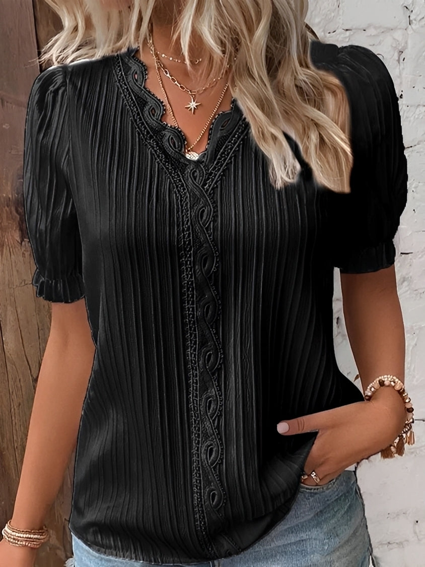 Blusa Donna Scollo a V Stile Trendy