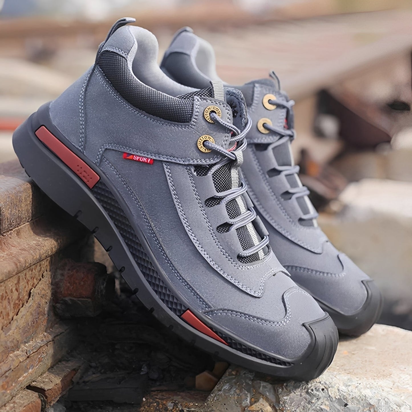 Scarpe Outdoor Uomo Impermeabili con Punta in Acciaio