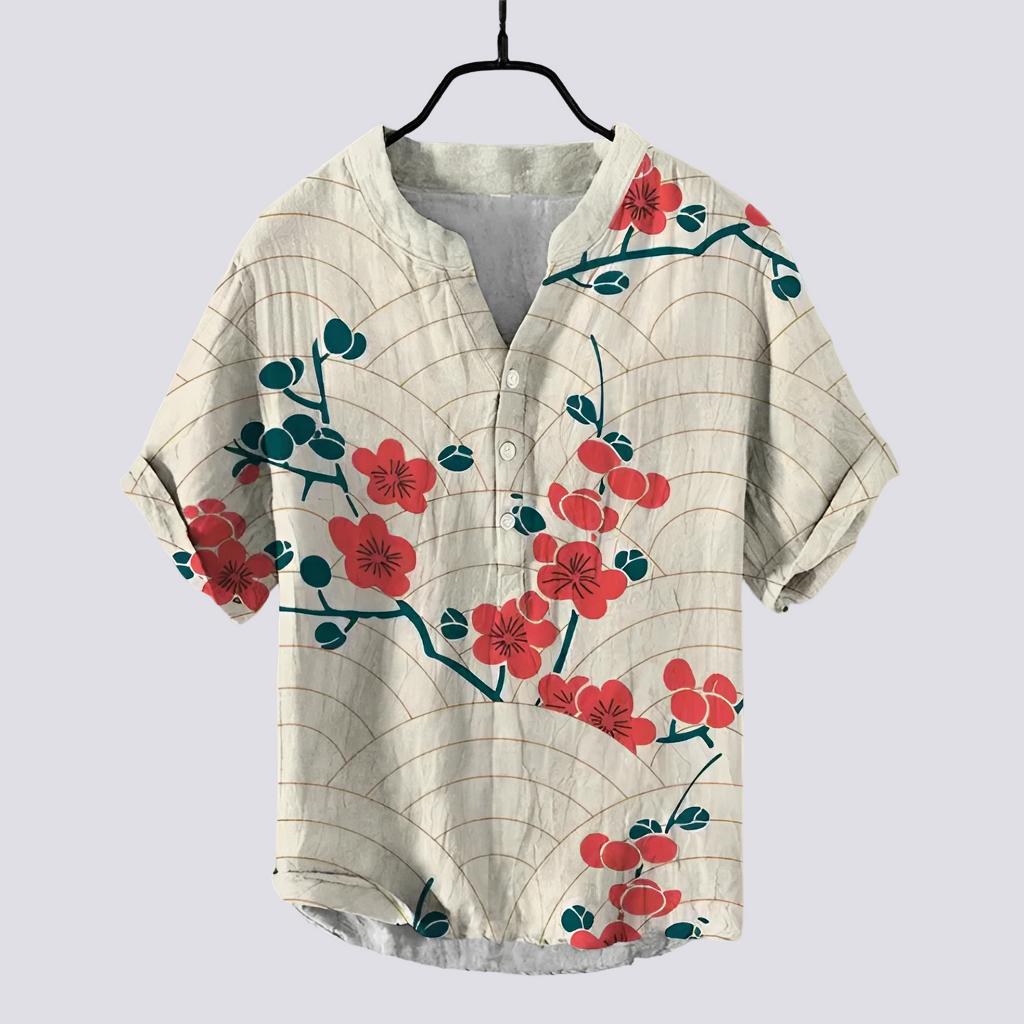 Camicia Donna con Stampa Originale Slim Fit