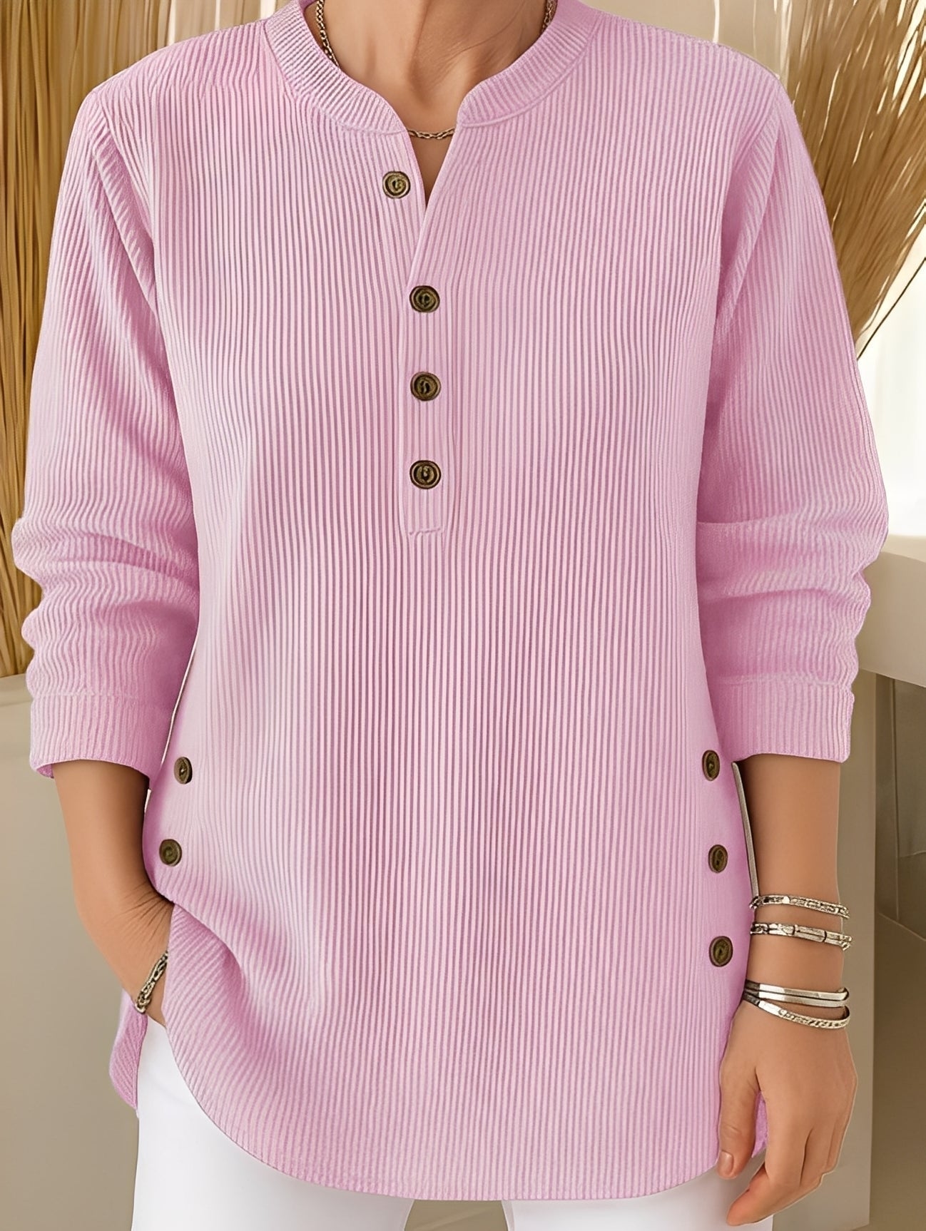 Maglione Donna con Bottoni Morbido - Brentozzi