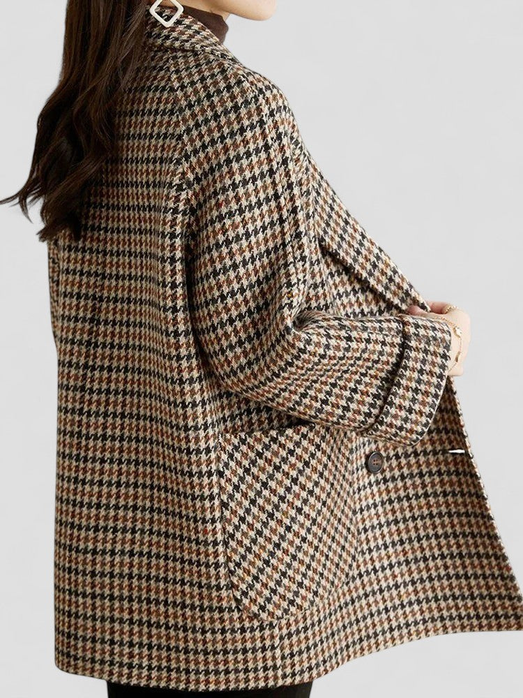 Cappotto Uomo Oversize Invernale Doppio Bottone Fantasia Quadri
