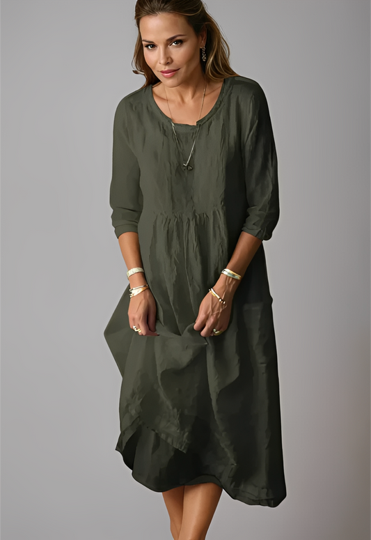 Abito Donna Morbido Manica Taglio Ampio - Brentozzi