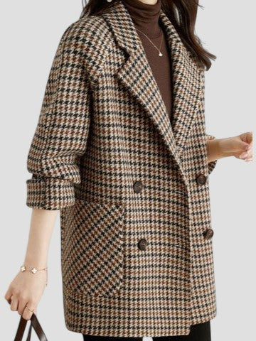 Cappotto Uomo Oversize Invernale Doppio Bottone Fantasia Quadri