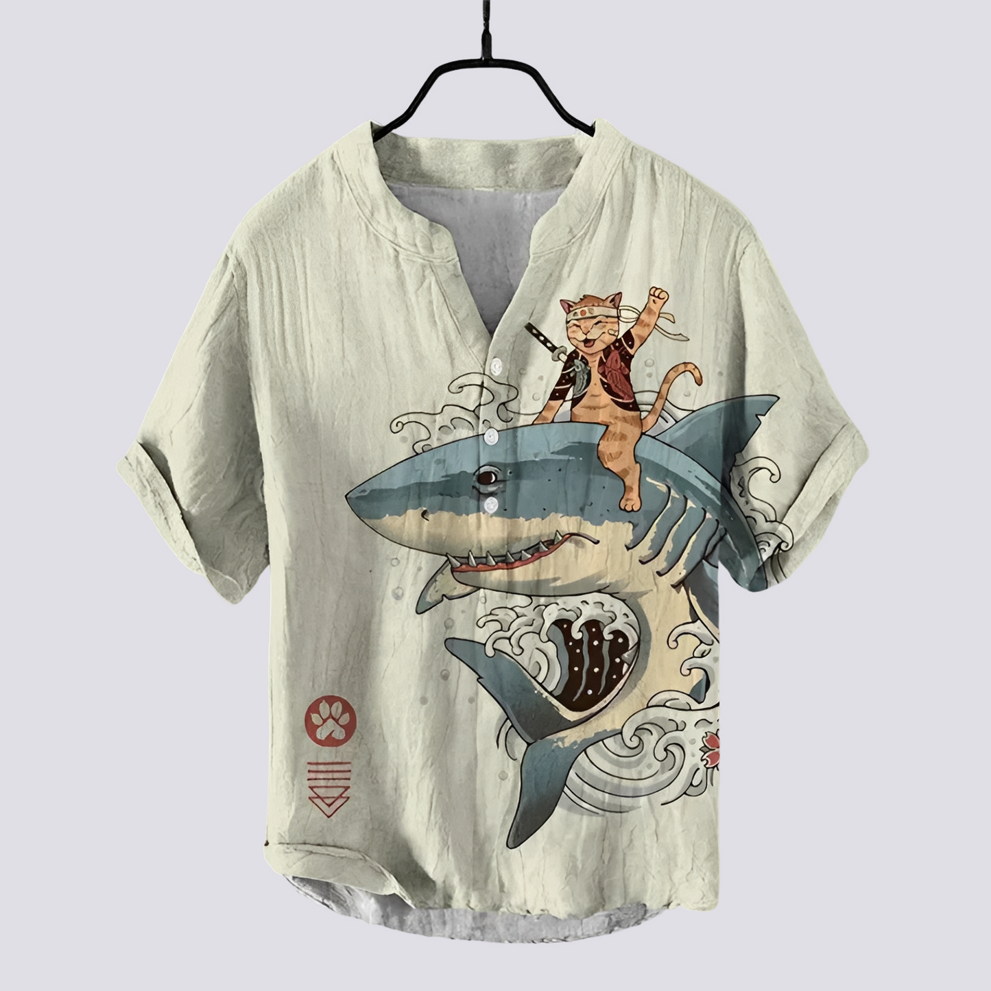 Camicia Donna con Stampa Originale Slim Fit