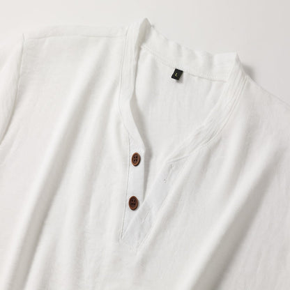 Camicia Uomo Scollo a V Senza Chiusura Frontale - Brentozzi