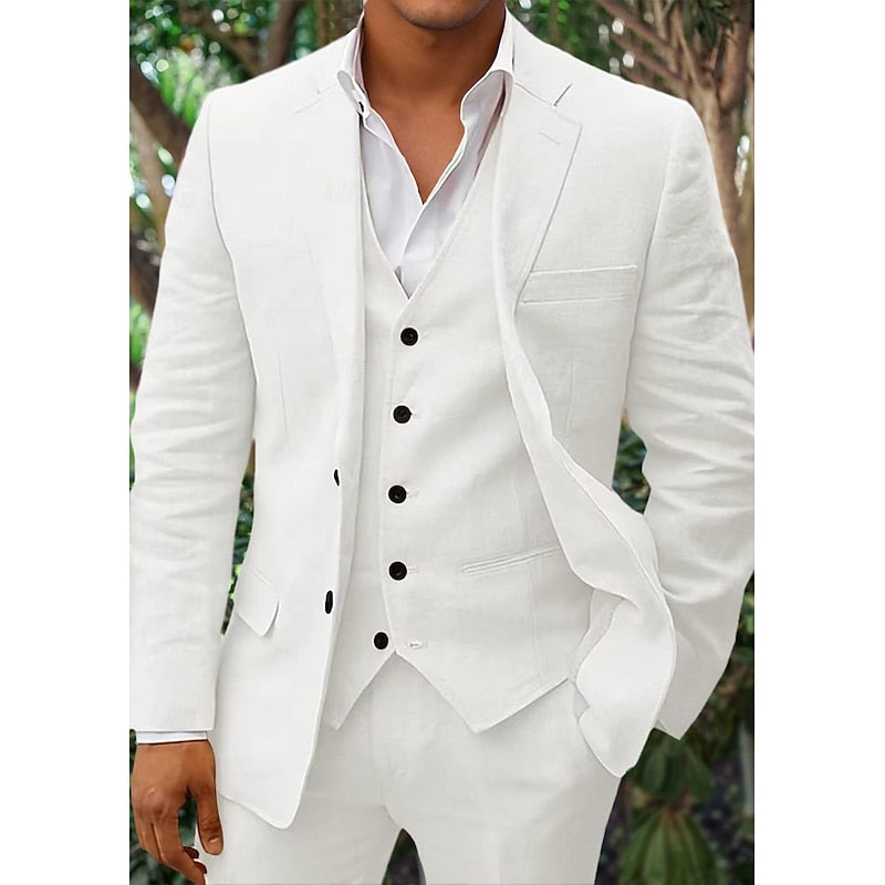 Completo Uomo Tre Pezzi Blazer Gilet e Pantaloni