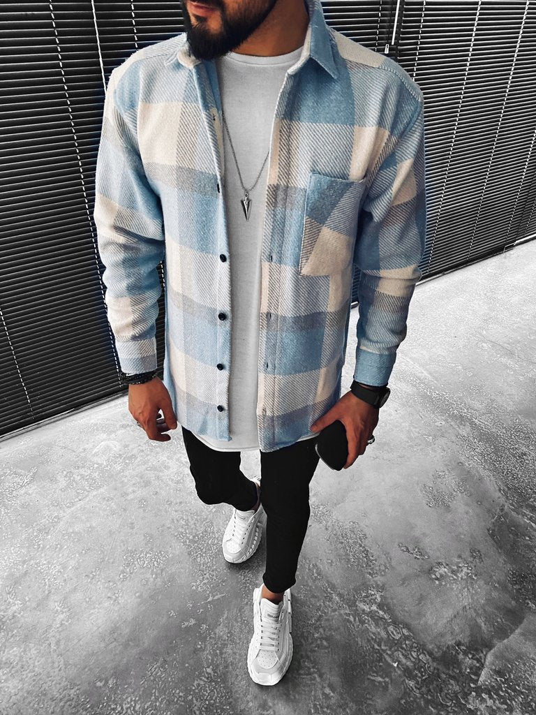 Camicia Uomo Imbottita Calda Manica Lunga Invernale - Brentozzi