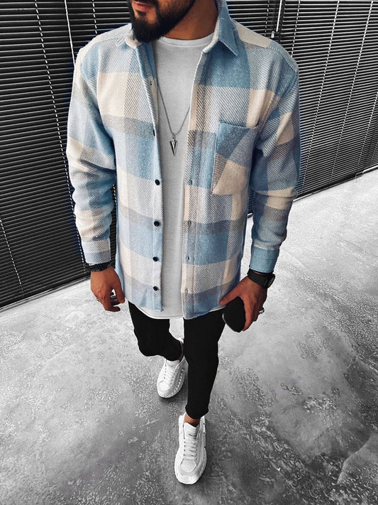 Camicia Uomo Imbottita Calda Manica Lunga Invernale - Brentozzi