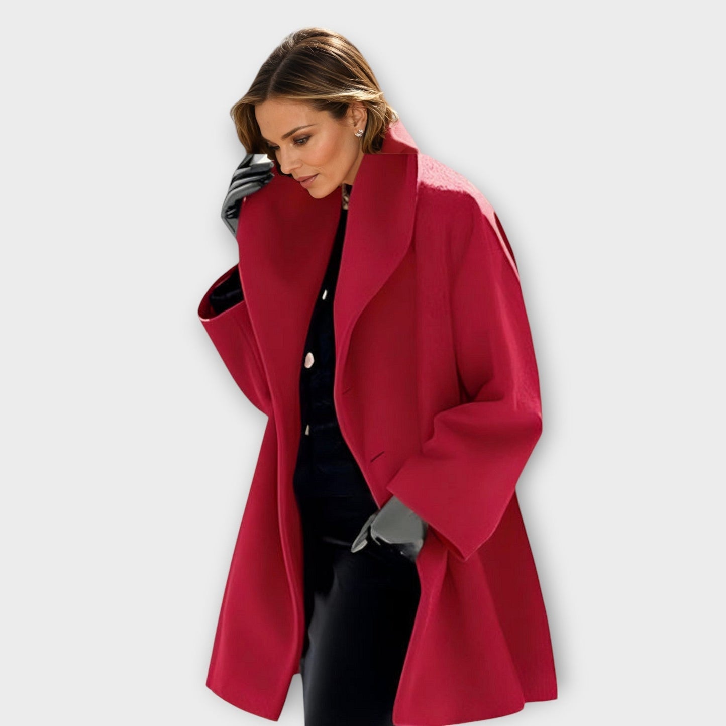 Cappotto Uomo Taglia Grande Vestibilità Ampia Colletto Largo