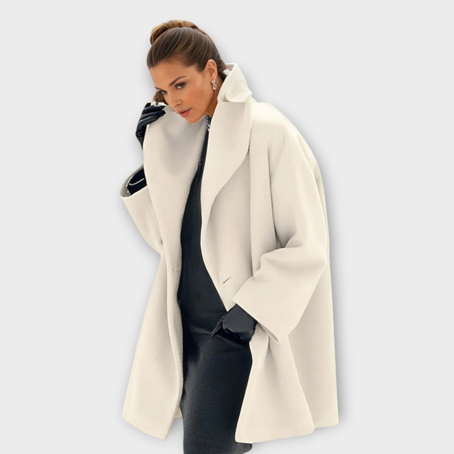 Cappotto Uomo Taglia Grande Vestibilità Ampia Colletto Largo