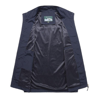 Gilet Uomo Senza Maniche con Chiusura Lampo Frontale