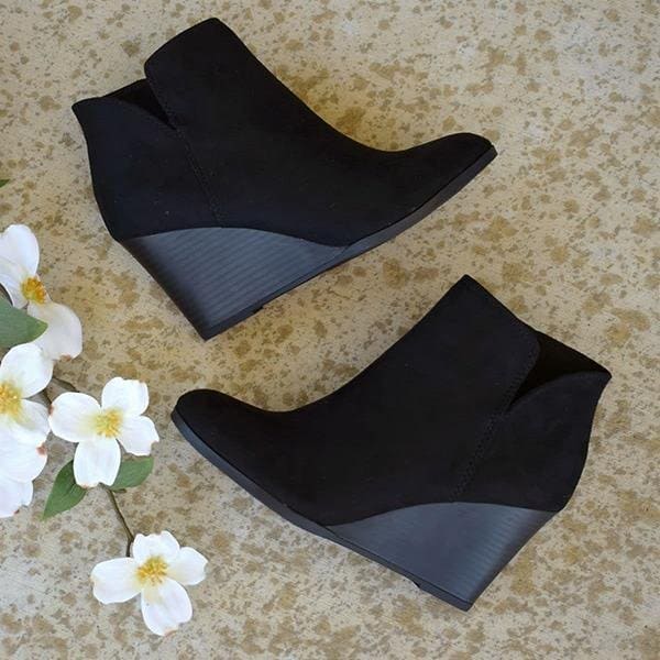 Stivaletti Donna in Pelle Scamosciata Tacco Classico