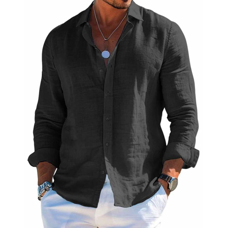 Camicia Uomo Manica Lunga con Bottoni