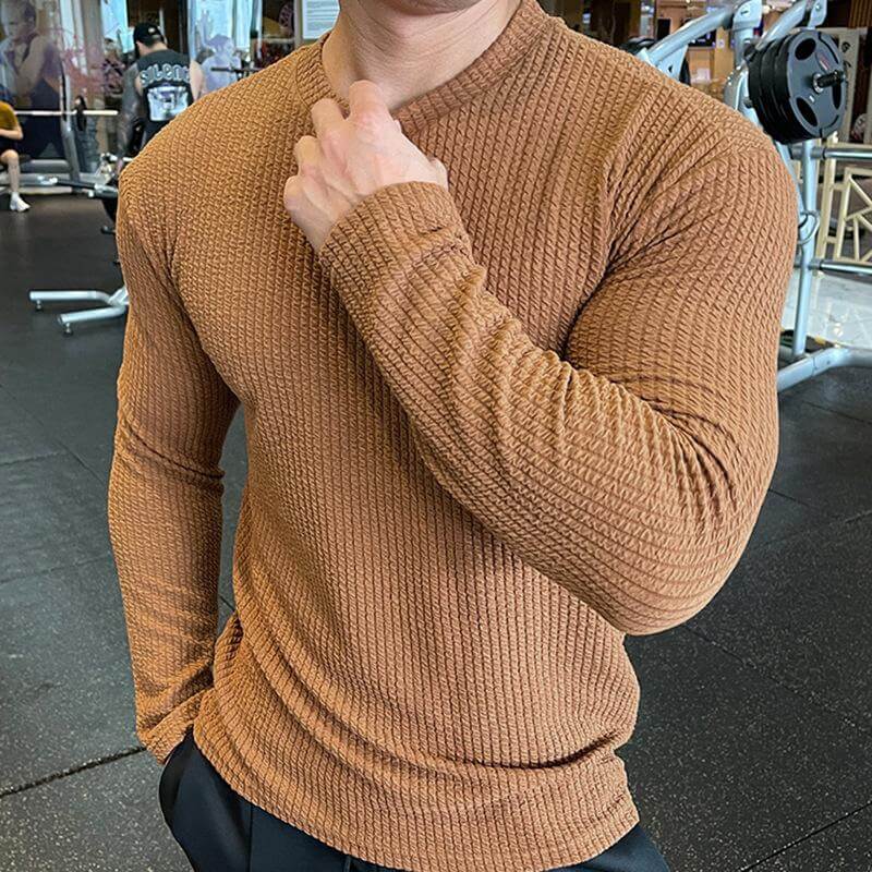 Maglione Uomo Maglia Girocollo Stile Casual