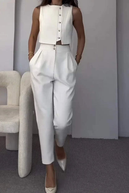 Coordinato Donna Classico e Pantaloni Vita Alta