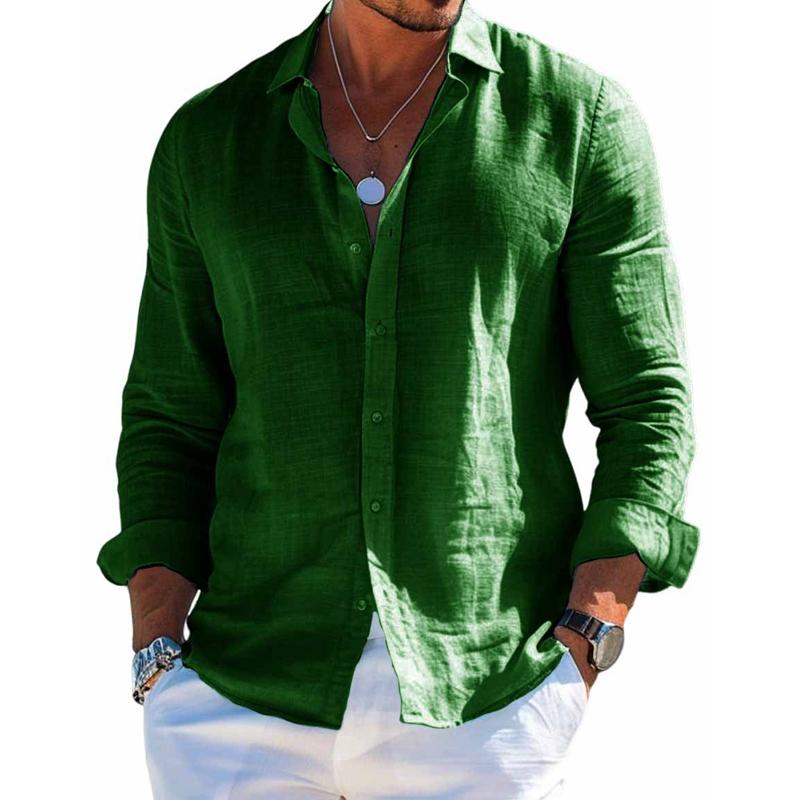 Camicia Uomo Manica Lunga con Bottoni