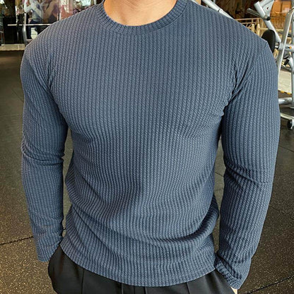 Maglione Uomo Maglia Girocollo Stile Casual