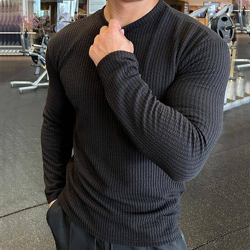 Maglione Uomo Maglia Girocollo Stile Casual