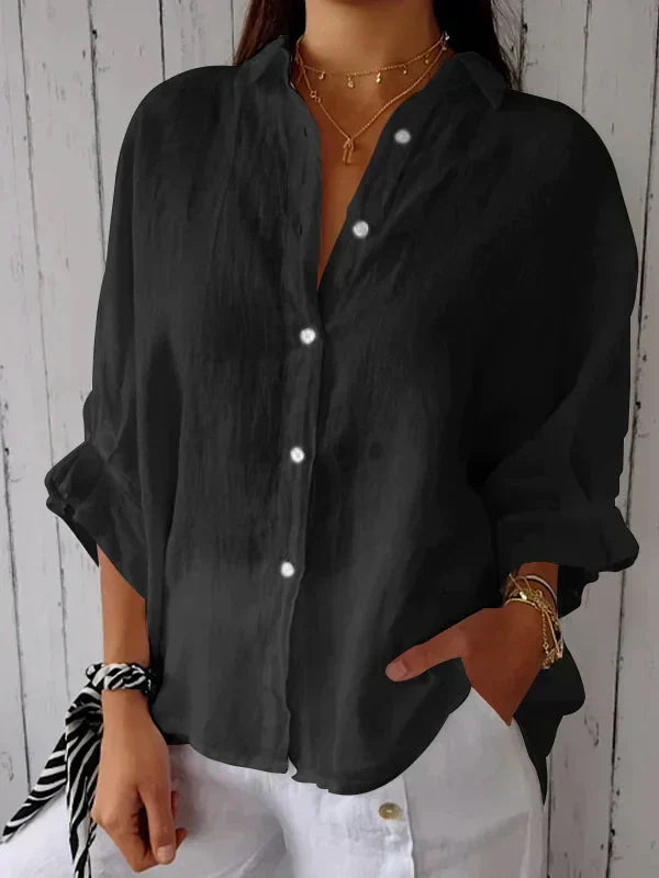 Camicia Donna Elegante con Bottoni Stile Classico