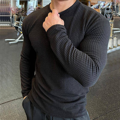 Maglione Uomo Maglia Girocollo Stile Casual