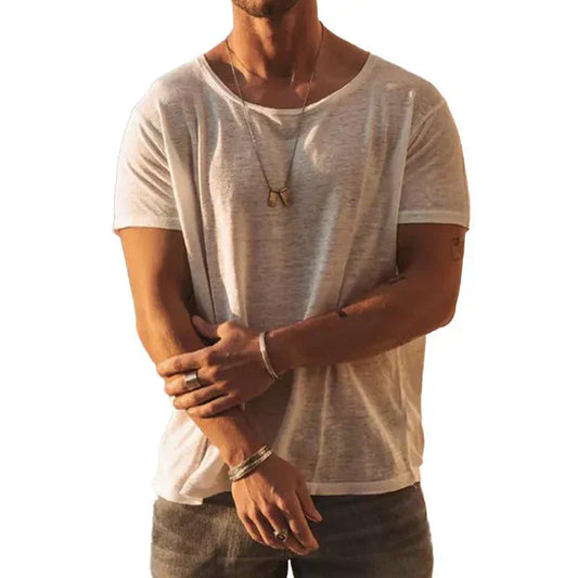 T-shirt Uomo Cotone Casual Vestibilità Comoda - Brentozzi