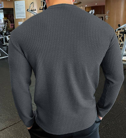 Maglione Uomo Maglia Girocollo Stile Casual
