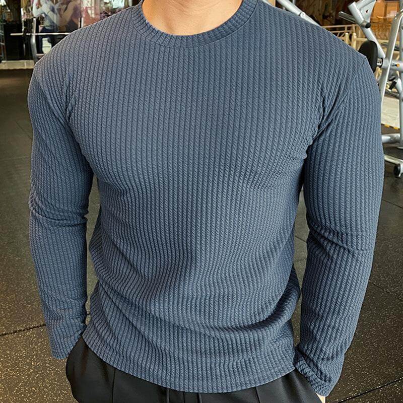 Maglione Uomo Maglia Girocollo Stile Casual
