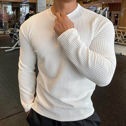 Maglione Uomo Maglia Girocollo Stile Casual