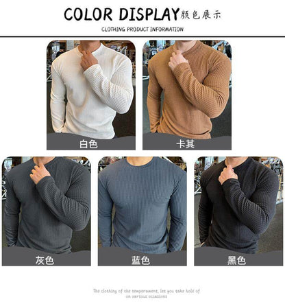 Maglione Uomo Maglia Girocollo Stile Casual