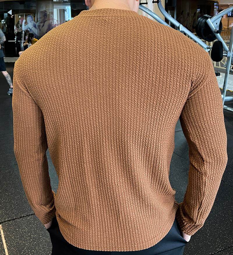 Maglione Uomo Maglia Girocollo Stile Casual