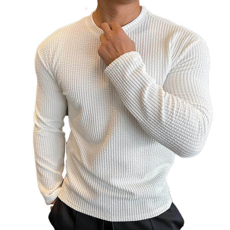 Maglione Uomo Maglia Girocollo Stile Casual