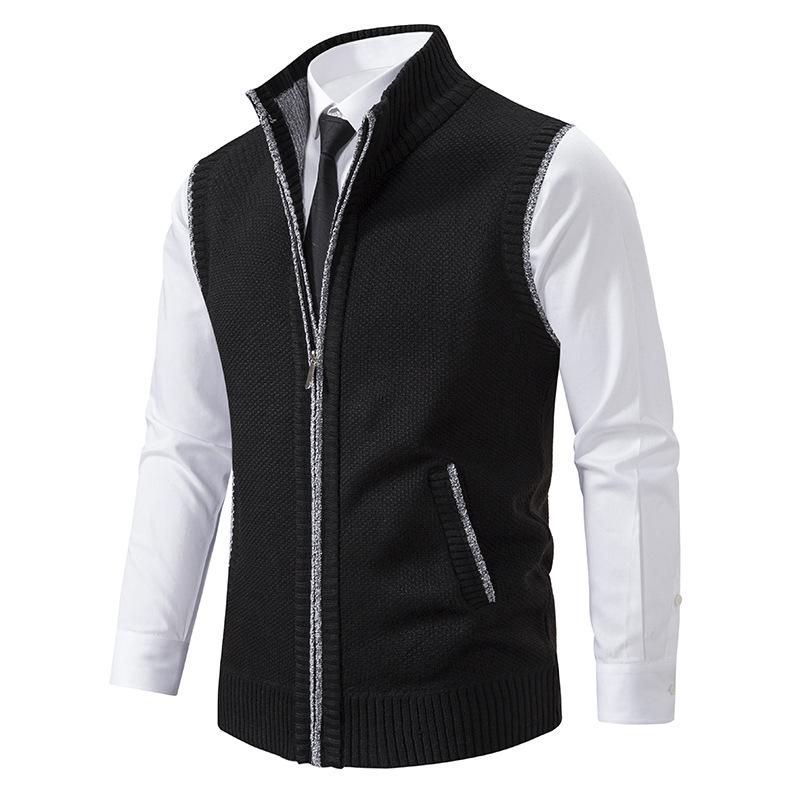 Gilet Uomo Maglia Strutturata Senza Maniche