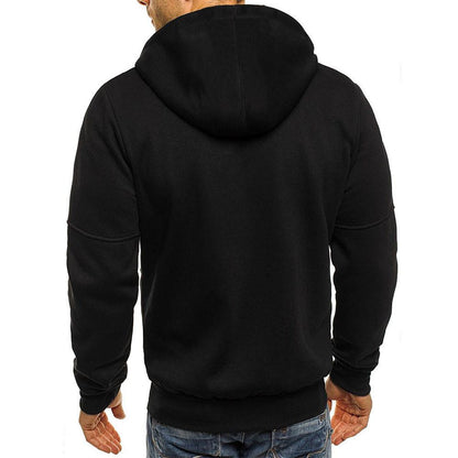 Felpa Uomo con Cappuccio e Zip Stile Sportivo