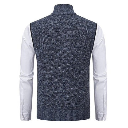 Gilet Uomo Maglia Strutturata Senza Maniche