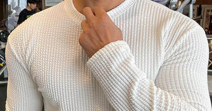 Maglione Uomo Maglia Girocollo Stile Casual