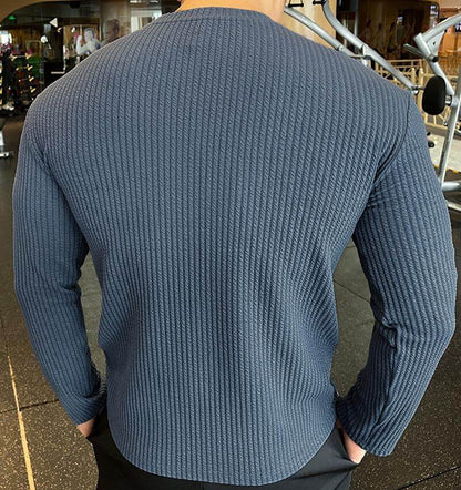 Maglione Uomo Maglia Girocollo Stile Casual