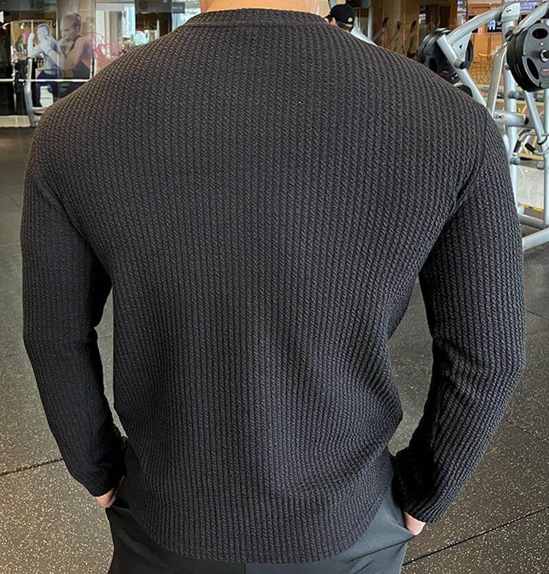 Maglione Uomo Maglia Girocollo Stile Casual
