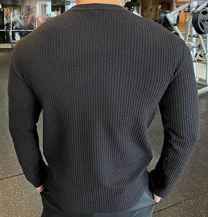 Maglione Uomo Maglia Girocollo Stile Casual