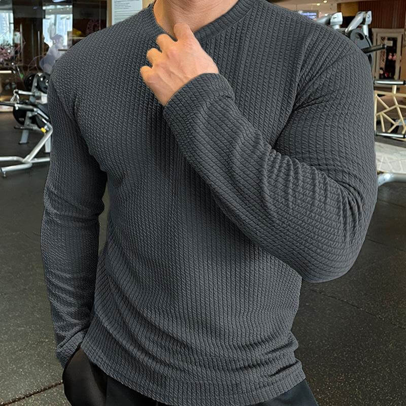 Maglione Uomo Maglia Girocollo Stile Casual