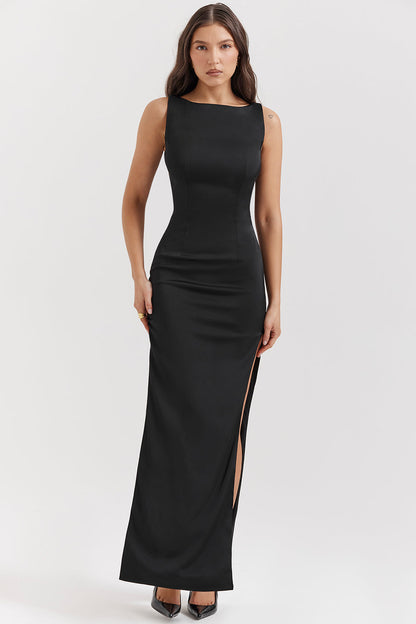 Abito Maxi Donna Svasato Lungo