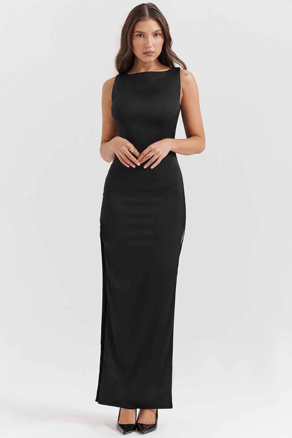 Abito Maxi Donna Svasato Lungo