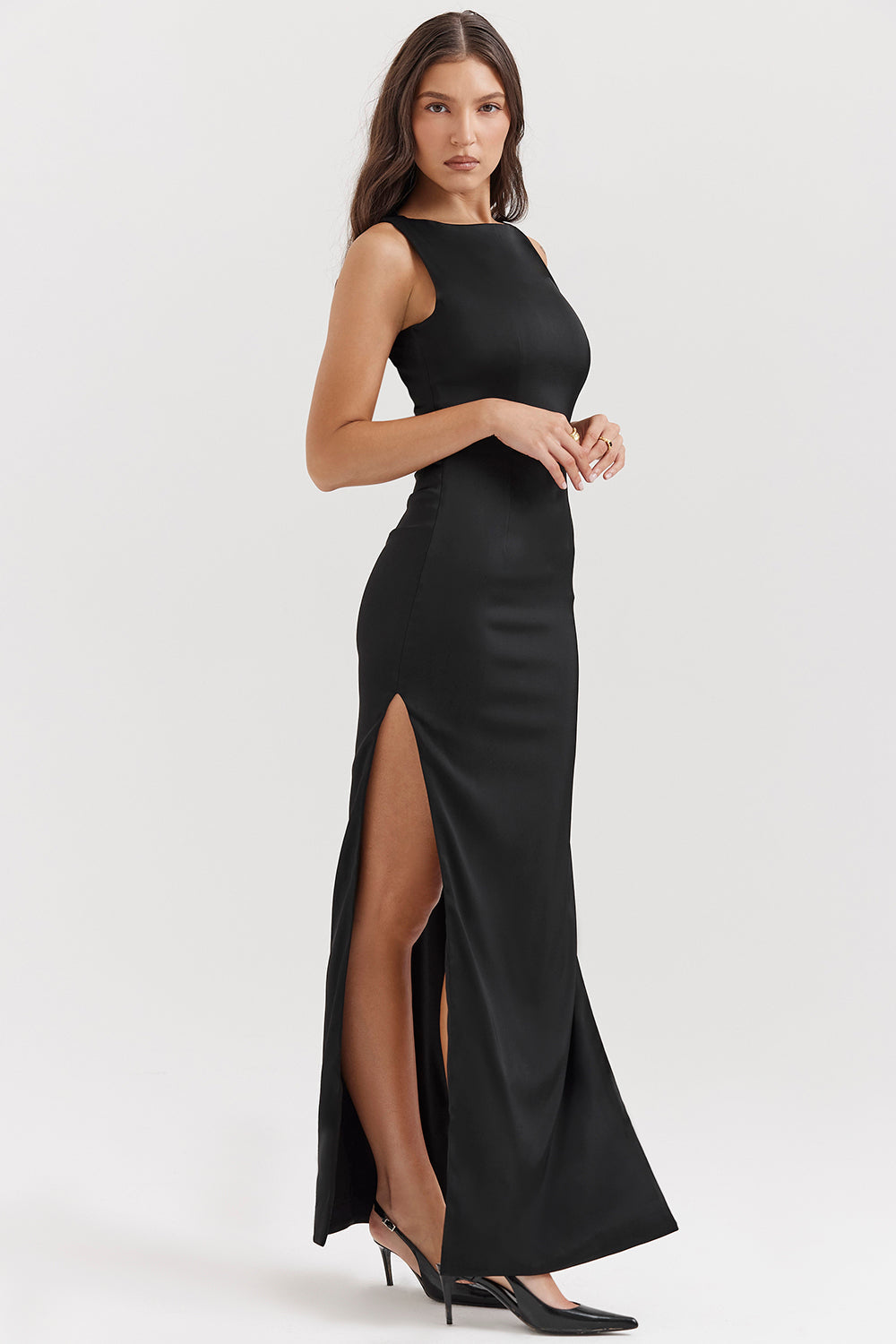 Abito Maxi Donna Svasato Lungo