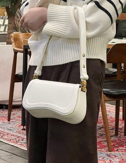Borsa a Spalla Donna in Ecopelle Minimalista Elegante Quotidiana